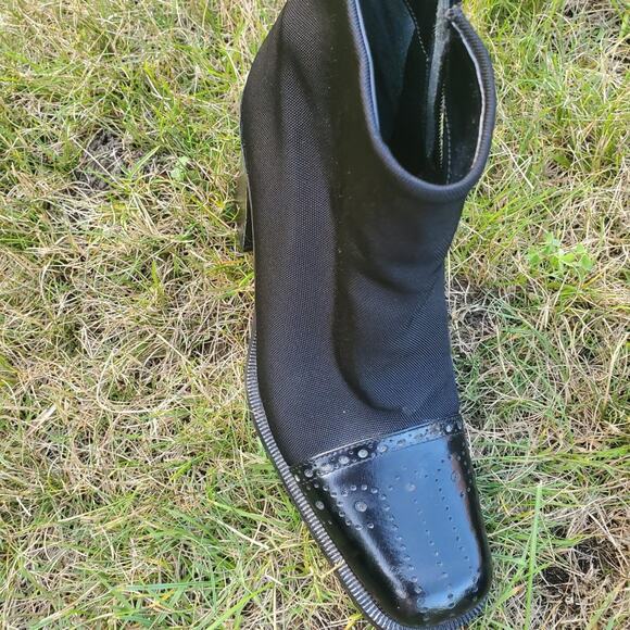 Via Spiga Ankle Boots Twee Leather Dark Academia Preppy Witchcore Italy - Picture 3 of 4